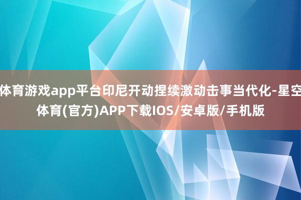 体育游戏app平台印尼开动捏续激动击事当代化-星空体育(官方)APP下载IOS/安卓版/手机版